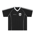 The Ummah F.C. Shadow Stripe Collared Soccer Jersey (Black)